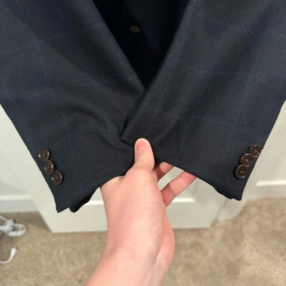 Brooks Brothers E.Thomas Madison Windowpane Sport Coat Blazer Cashmere/wool 42 L